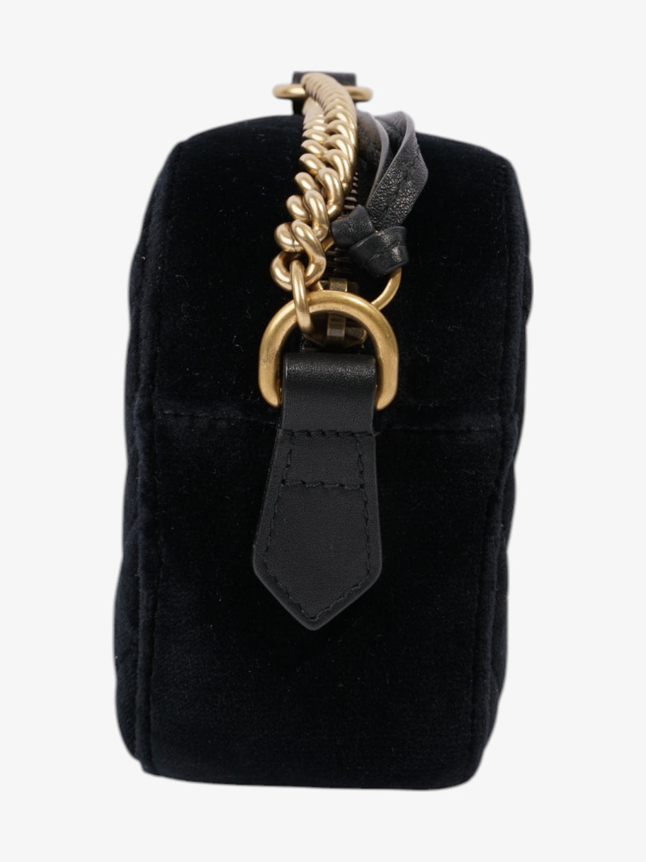 Gucci GG Marmont Crystal Black Velvet Mini Image 5