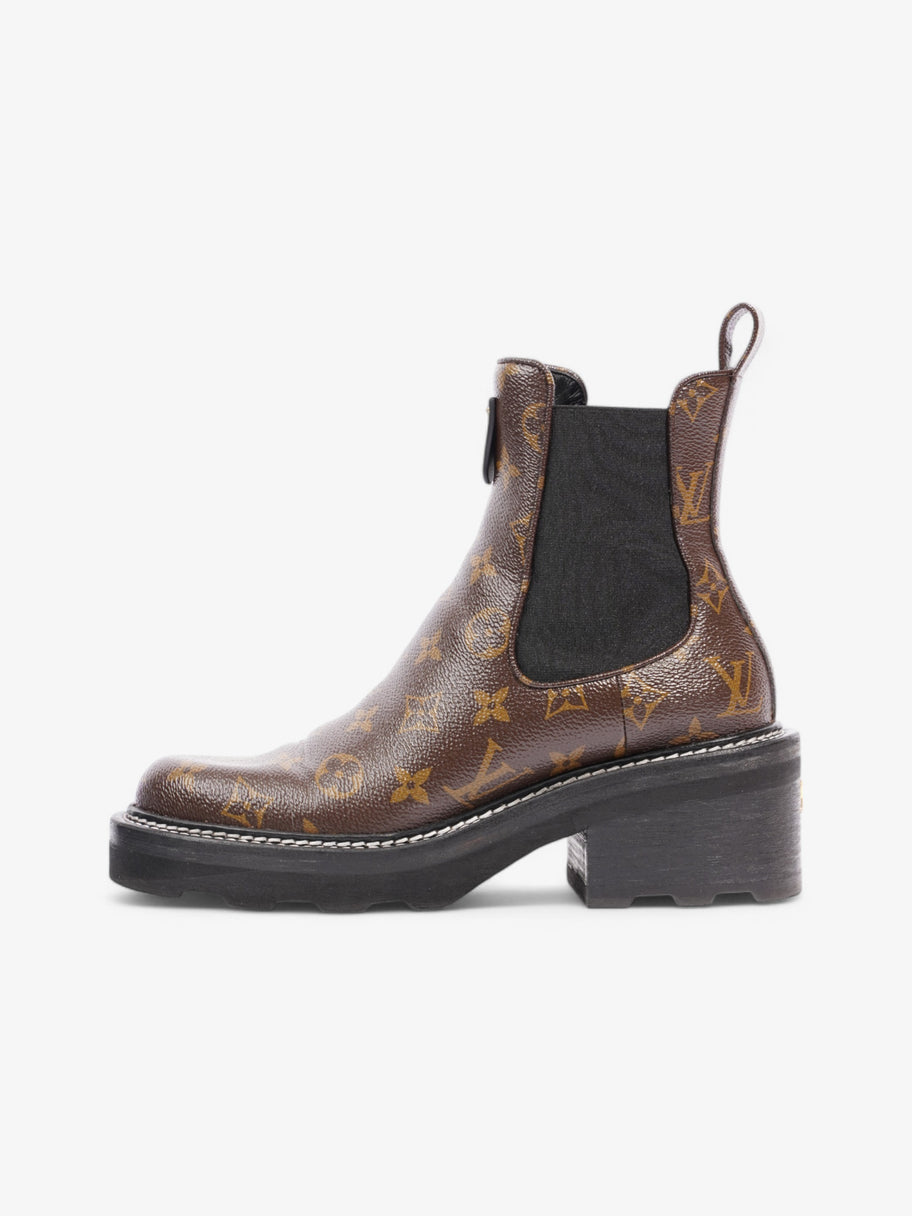 Louis Vuitton Beaubourg Ankle Boots Monogram / Black Coated Canvas EU 38.5 UK 5.5 Image 5