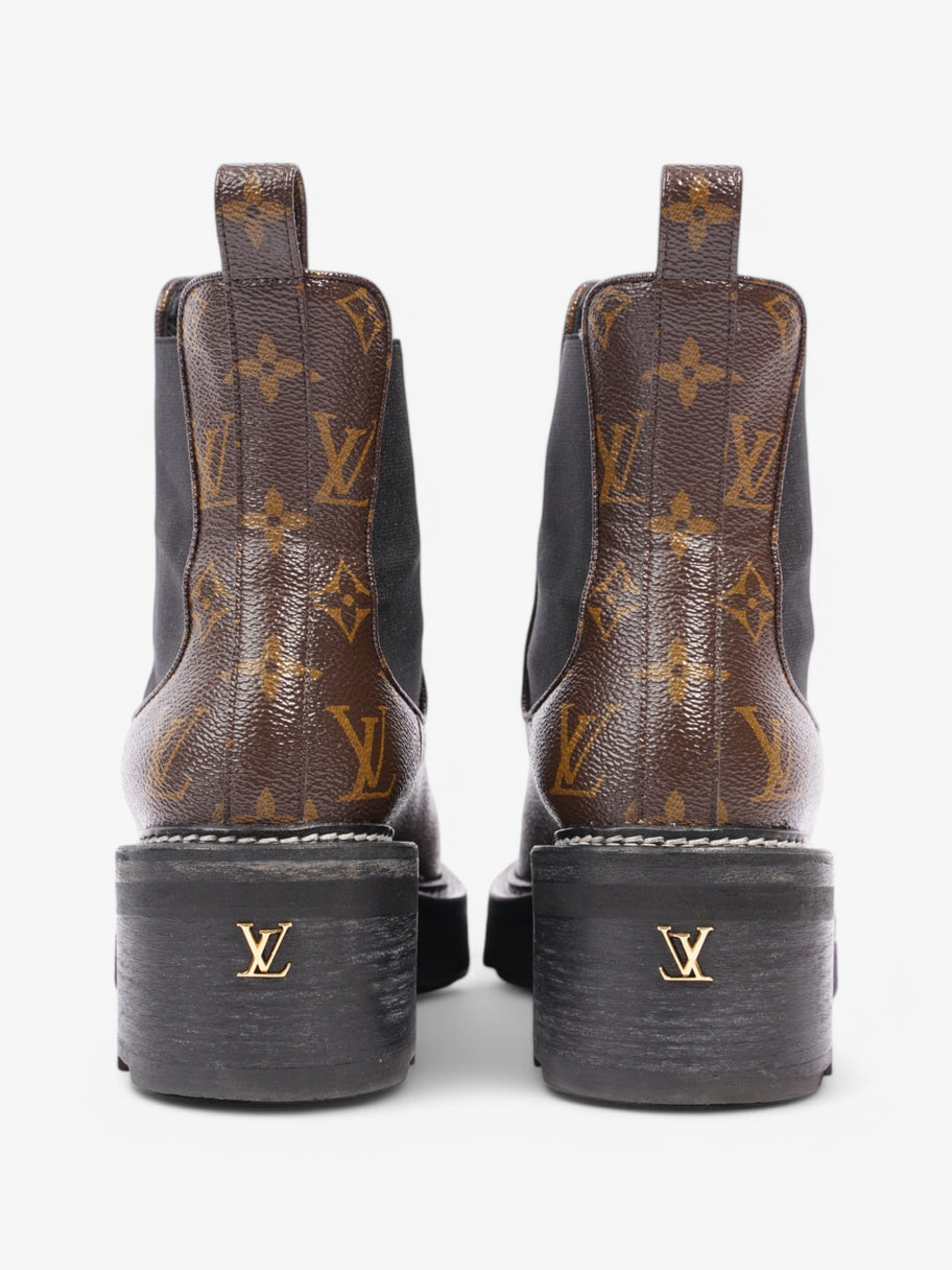 Louis Vuitton Beaubourg Ankle Boots Monogram / Black Coated Canvas EU 38.5 UK 5.5 Image 6