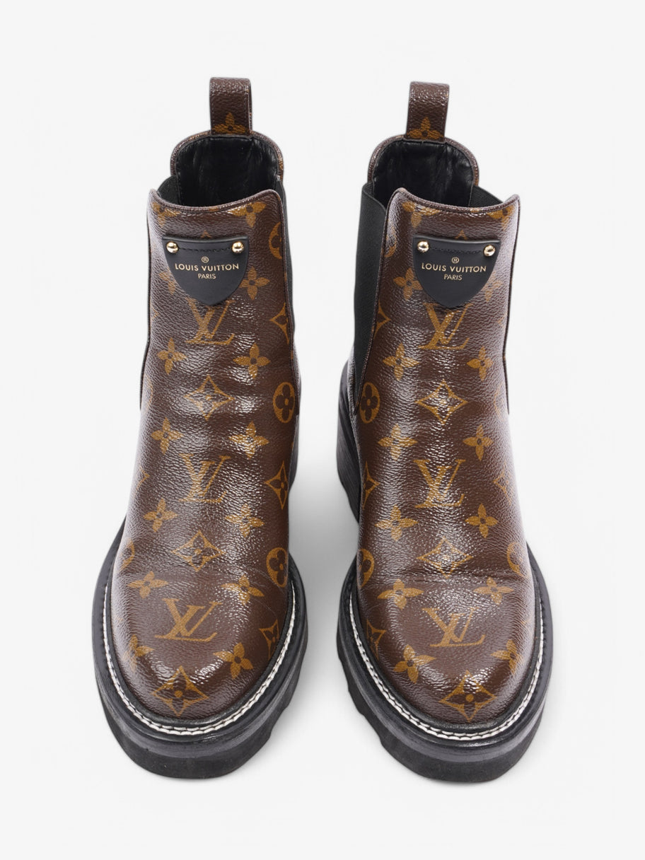 Louis Vuitton Beaubourg Ankle Boots Monogram / Black Coated Canvas EU 38.5 UK 5.5 Image 8