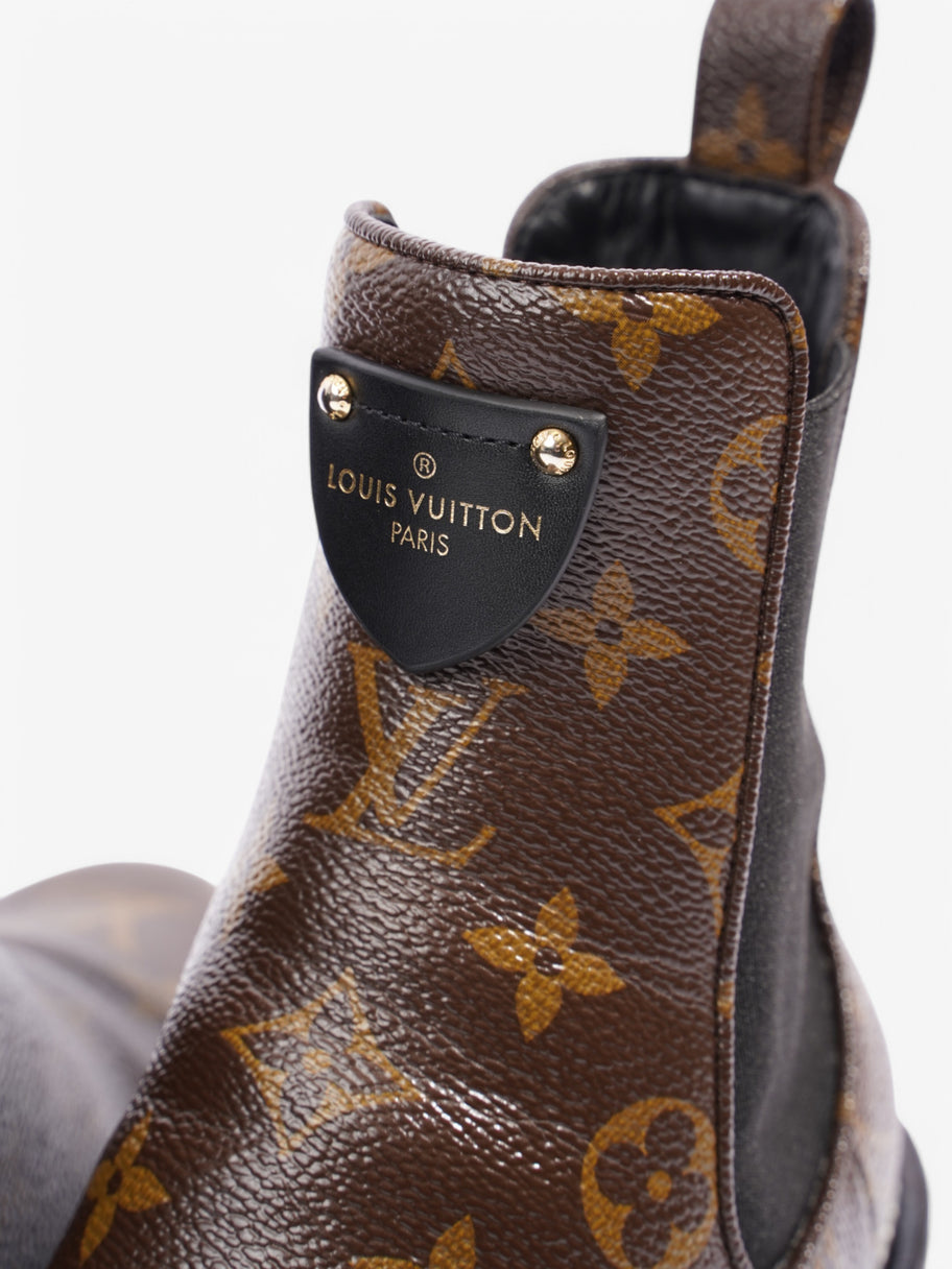 Louis Vuitton Beaubourg Ankle Boots Monogram / Black Coated Canvas EU 38.5 UK 5.5 Image 9