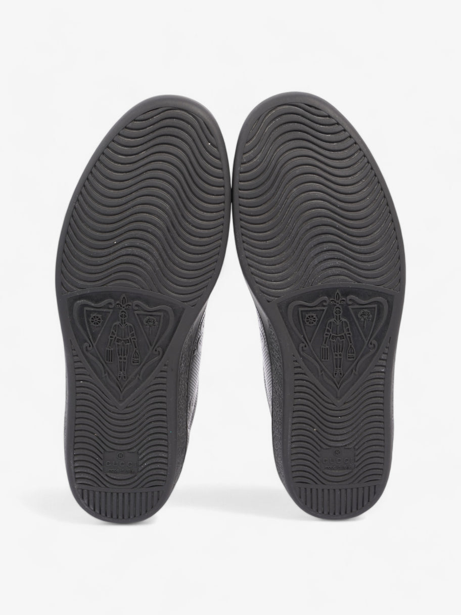 Gucci New Ace Embossed Sneakers Black Embossed Leather EU 42.5 UK 8.5 Image 7