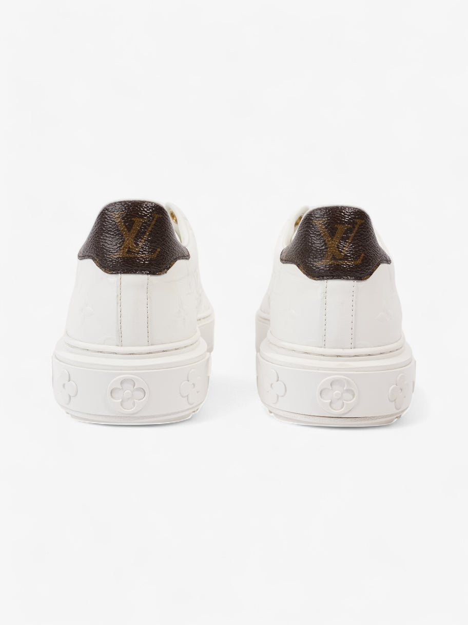 Louis Vuitton Time Out Sneakers White  / Brown Monogram Leather EU 38 UK 5 Image 6