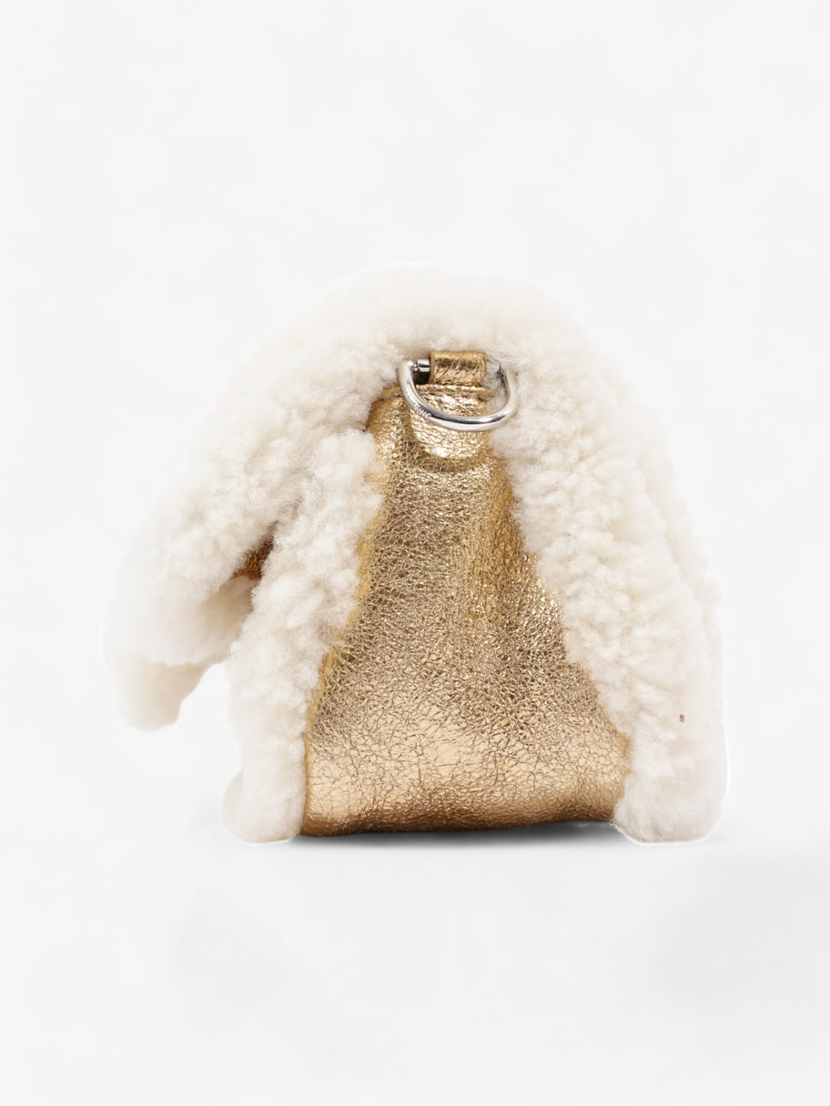 Jacquemus Le Petit Bambimou Doux  Gold / Beige Sheep Skin Image 3