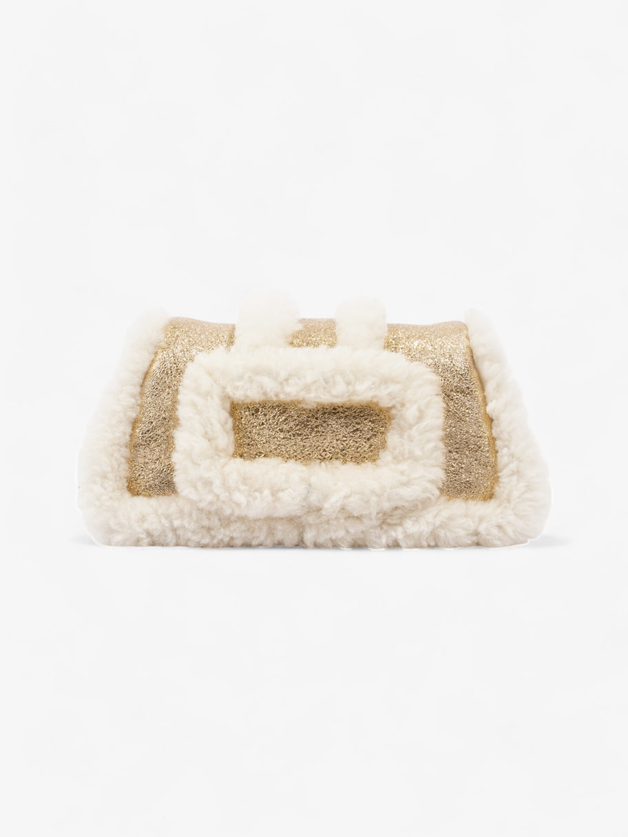 Jacquemus Le Petit Bambimou Doux  Gold / Beige Sheep Skin Image 4