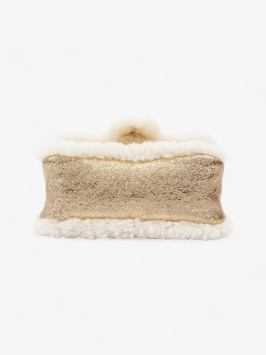 Jacquemus Le Petit Bambimou Doux  Gold / Beige Sheep Skin Image 6