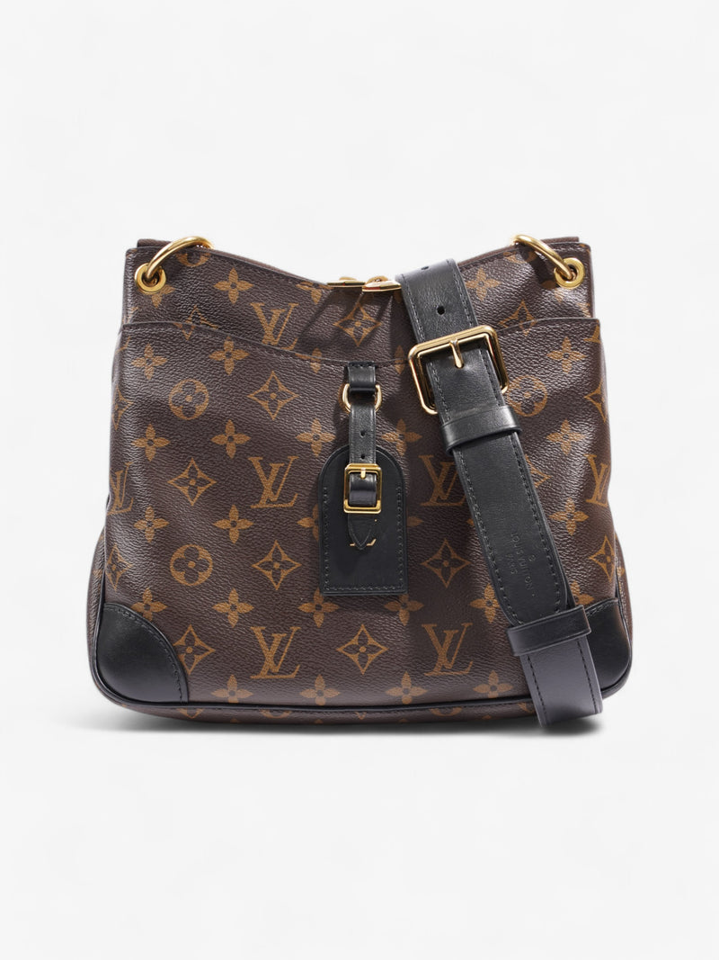  Louis Vuitton Odeon Monogram / Black Coated Canvas PM