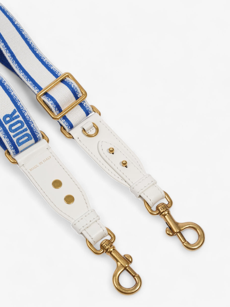 Christian Dior Strap Blue / White Cotton Image 2
