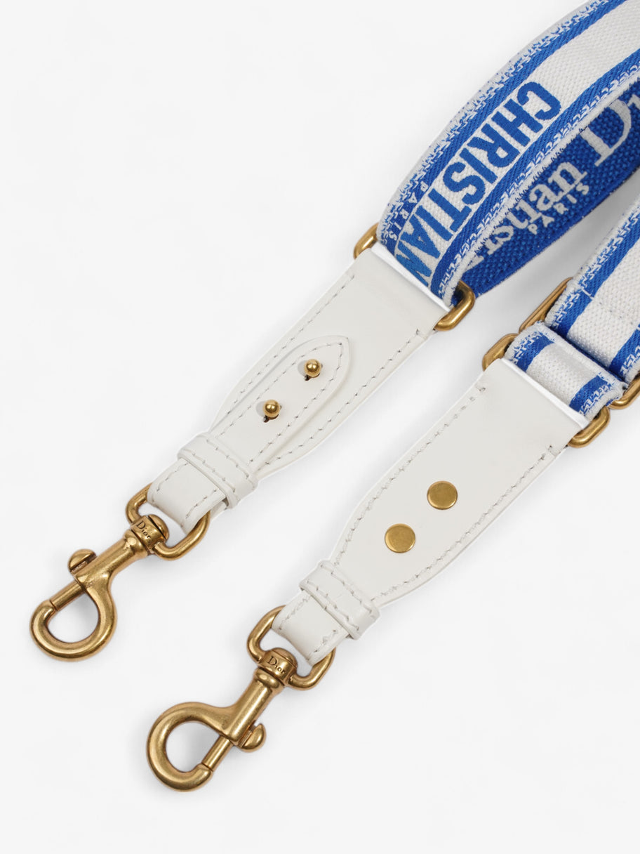 Christian Dior Strap Blue / White Cotton Image 4