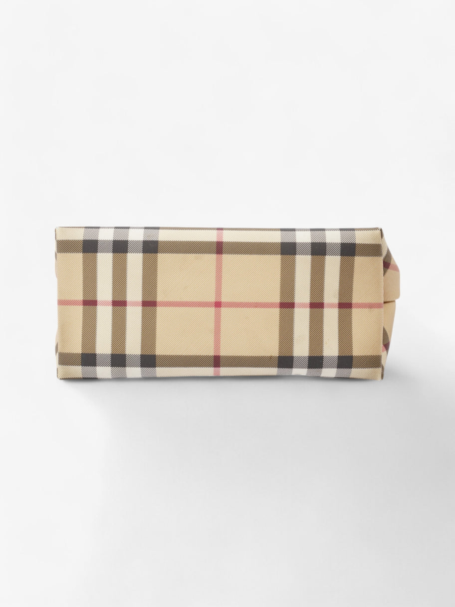Burberry London Tote Nova Check / Black Canvas Mini Image 6