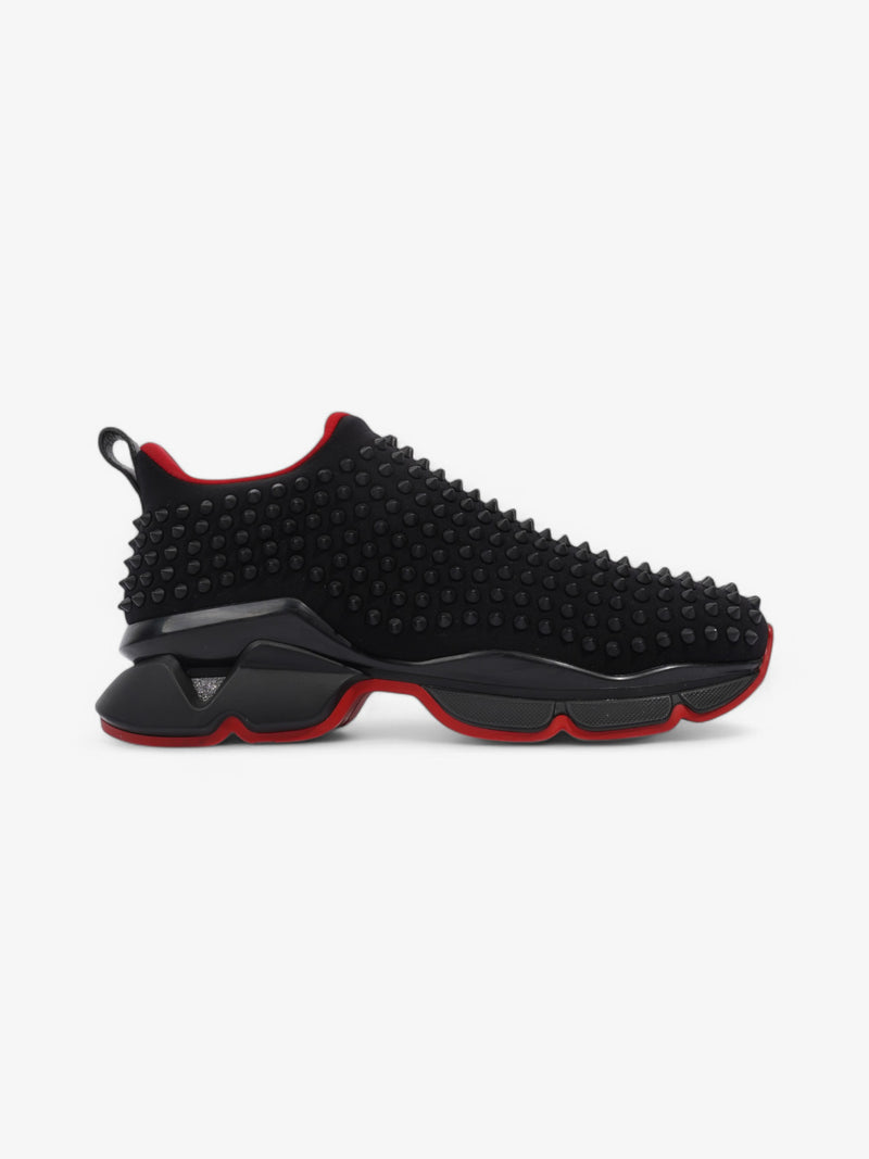  Christian Louboutin Spike Sock 30 Black Neoprene EU 41 UK 7