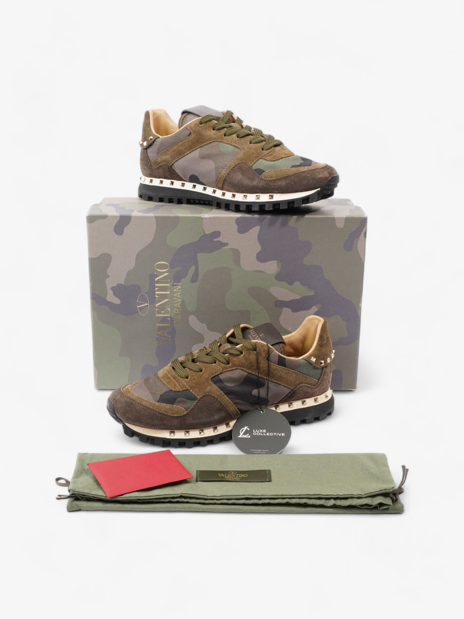 Valentino Rockstud Sneaker Khaki Suede EU 36 UK 3 Image 11