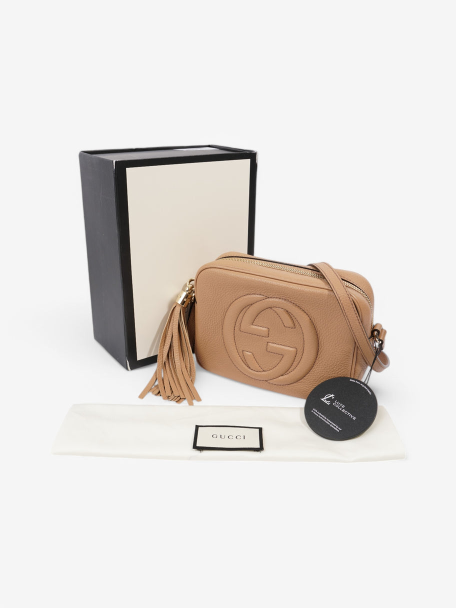 Gucci Soho Disco Bag Beige Calfskin Leather Small Image 9