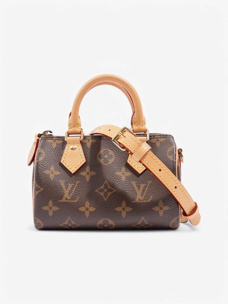  Louis Vuitton Speedy Bandouliere Monogram Coated Canvas Nano