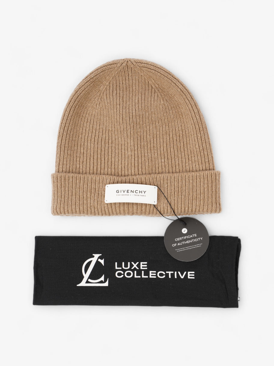 Givenchy Logo Hat Camel Wool Image 4