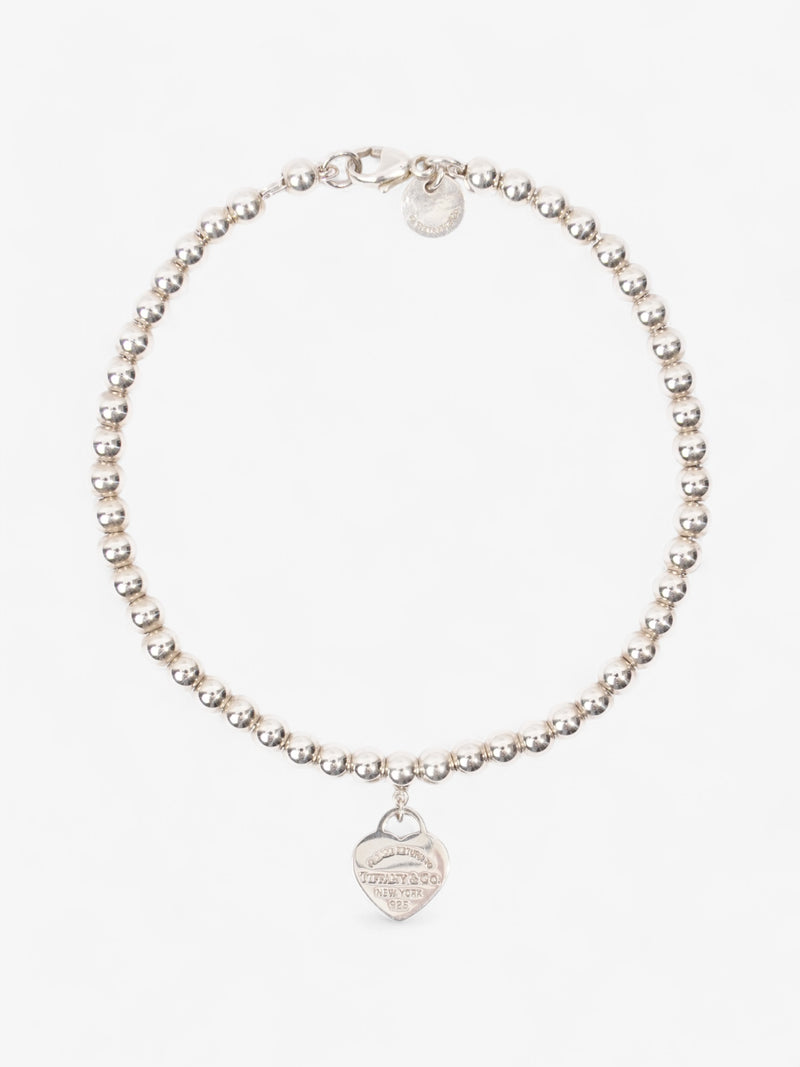  Tiffany and Co Return to Tiffany Heart Tag Bead Bracelet Silver / Tiffany Blue Silver Sterling