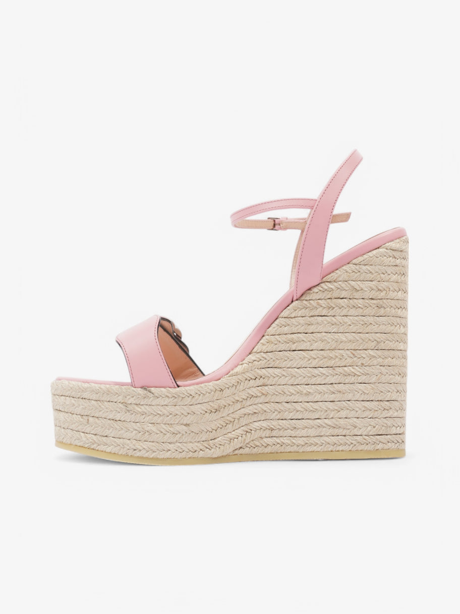 Gucci GG Marmont Espadrille Sandals 130 Pink Leather EU 39.5 UK 6.5 Image 3