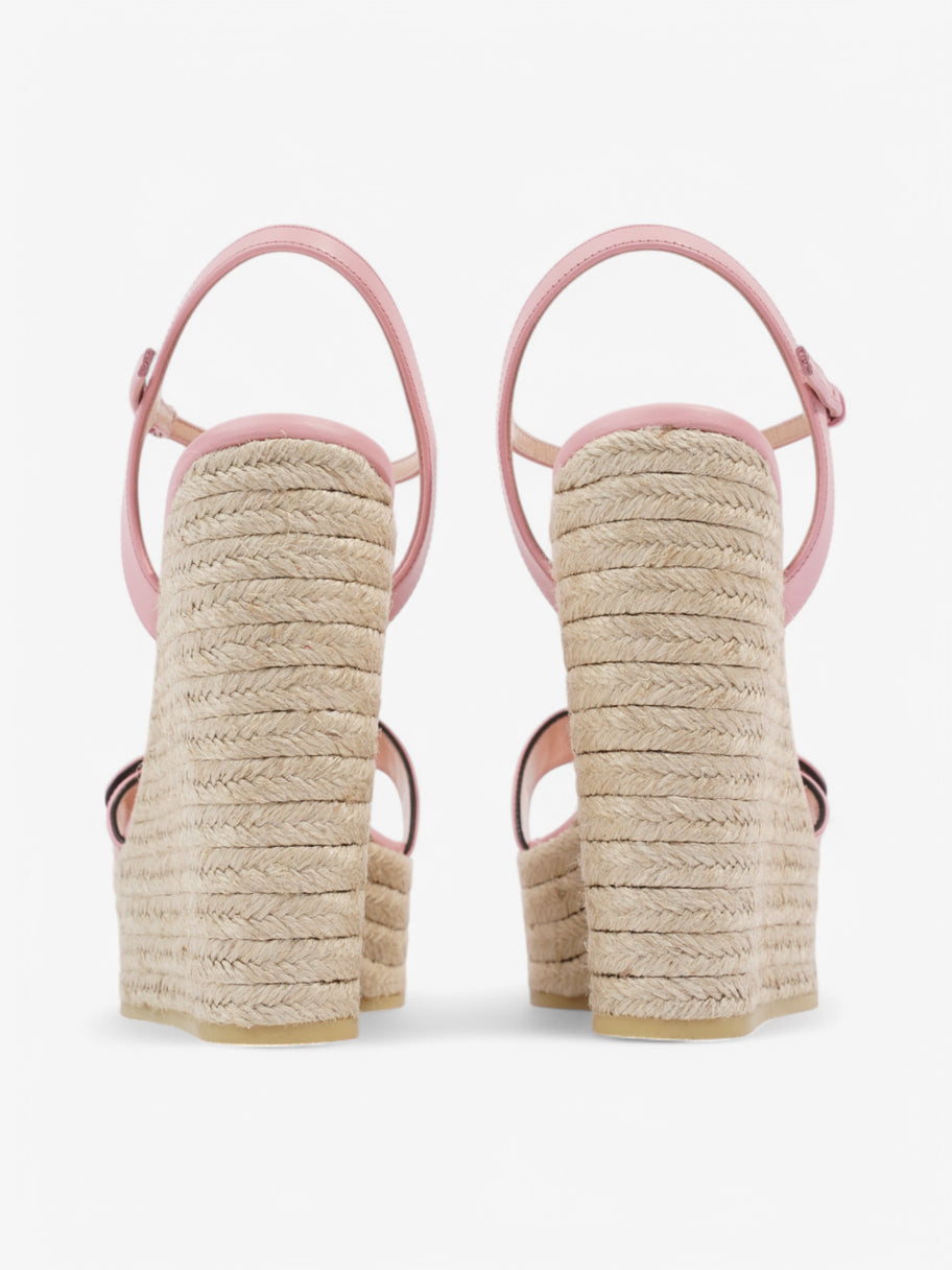 Gucci GG Marmont Espadrille Sandals 130 Pink Leather EU 39.5 UK 6.5 Image 6