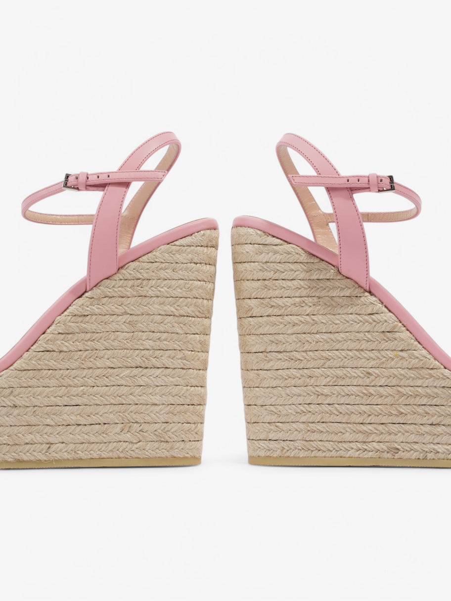 Gucci GG Marmont Espadrille Sandals 130 Pink Leather EU 39.5 UK 6.5 Image 9