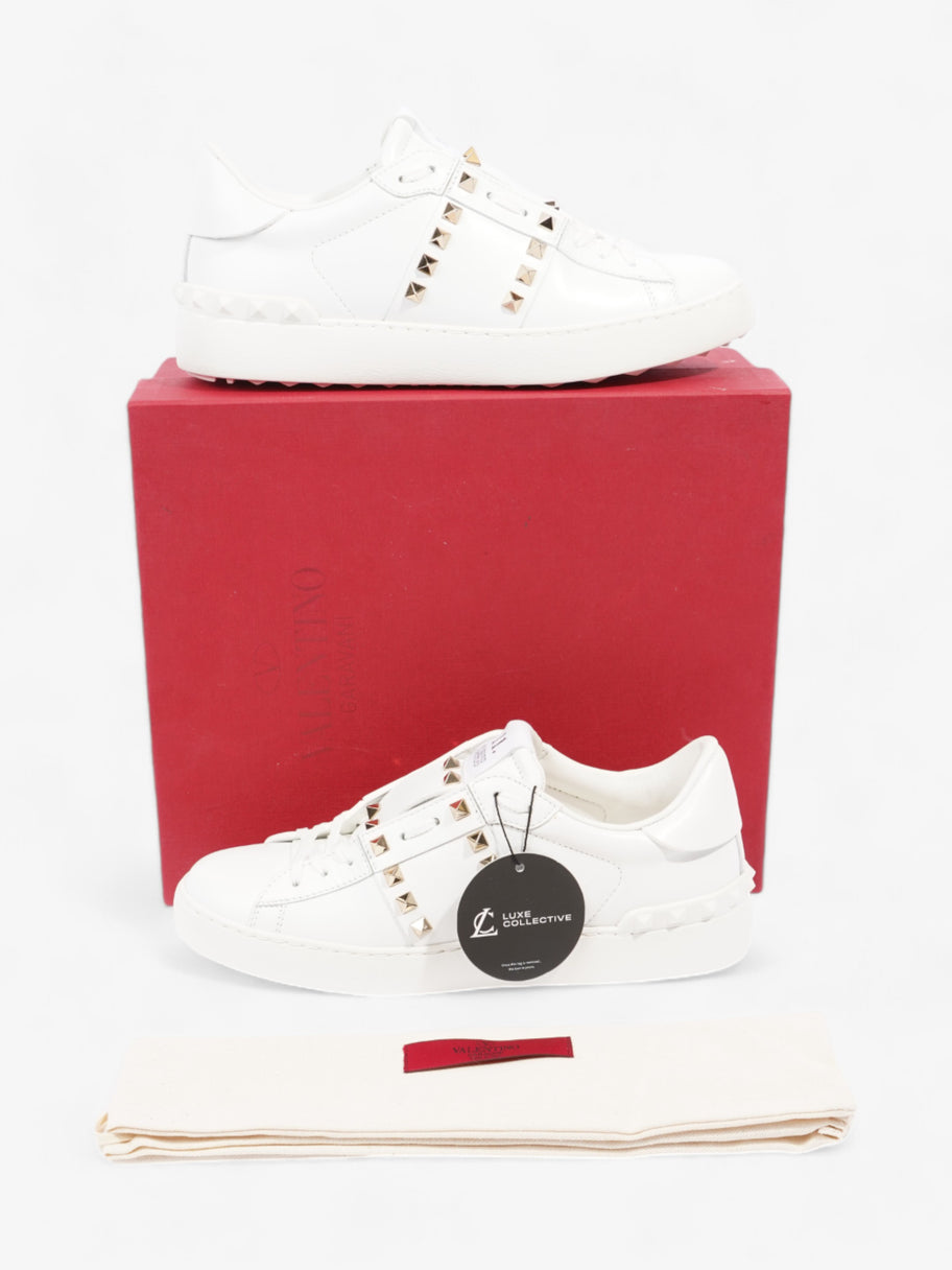 Valentino Rockstud Untitled White / Gold Leather EU 39 UK 6 Image 10