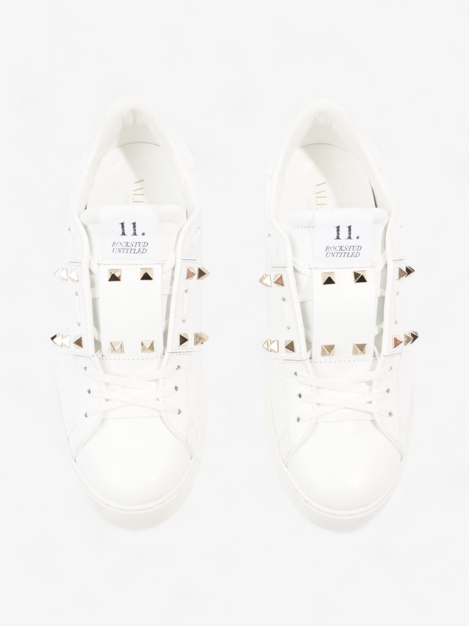 Valentino Rockstud Untitled White / Gold Leather EU 39 UK 6 Image 8