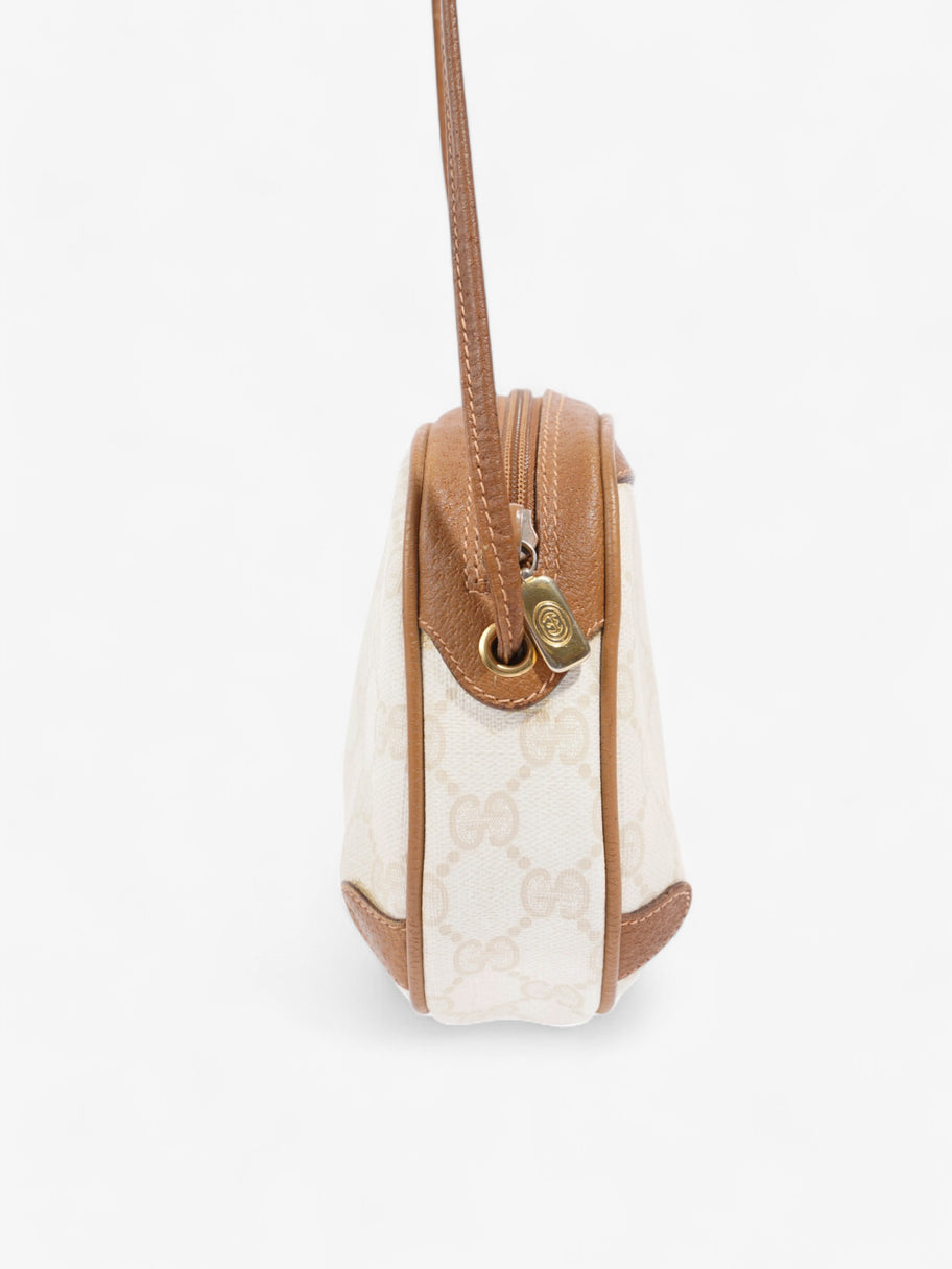 Gucci Vintage GG Camera Bag Tan / Cream Coated Canvas Image 3