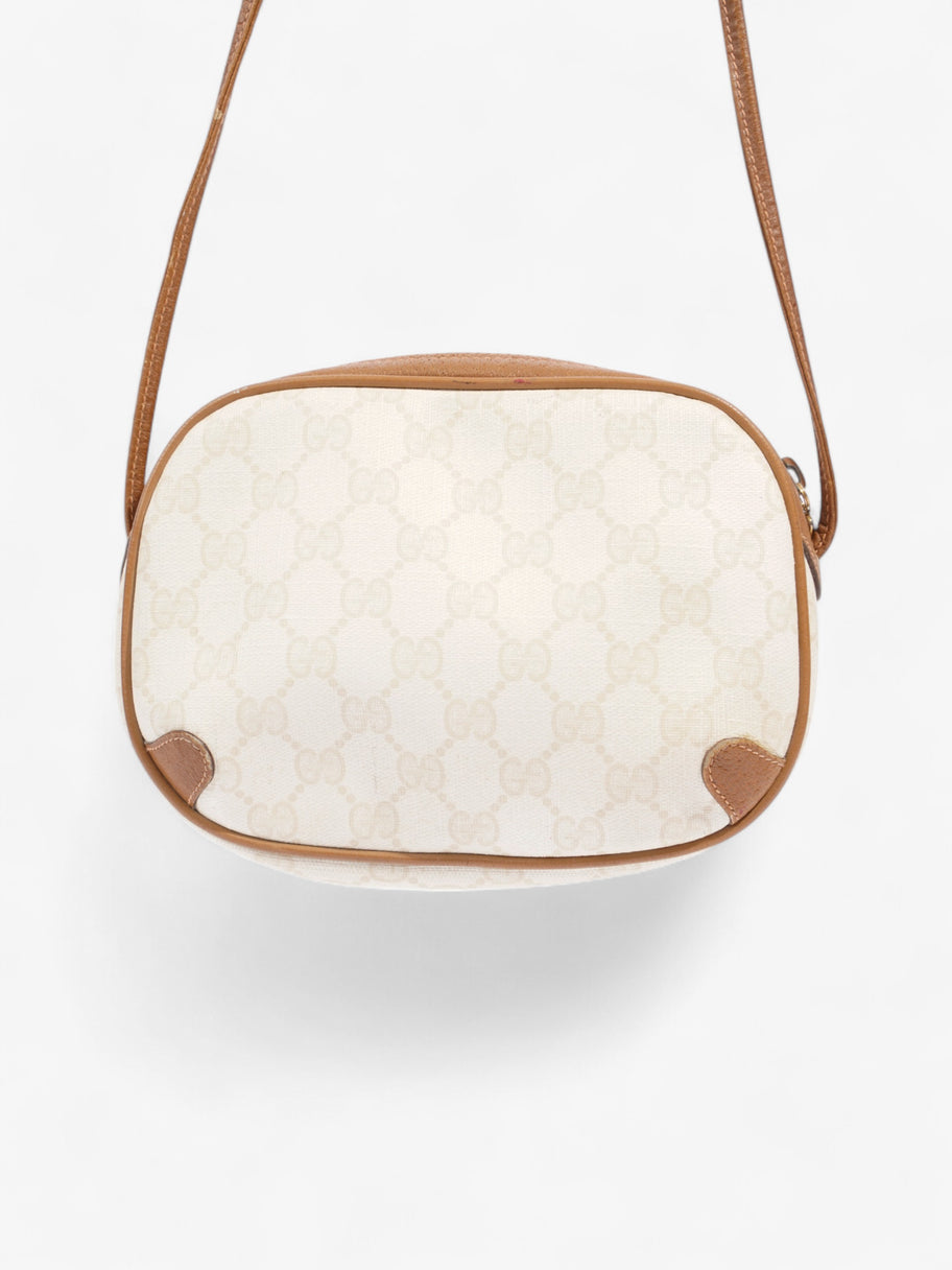 Gucci Vintage GG Camera Bag Tan / Cream Coated Canvas Image 4