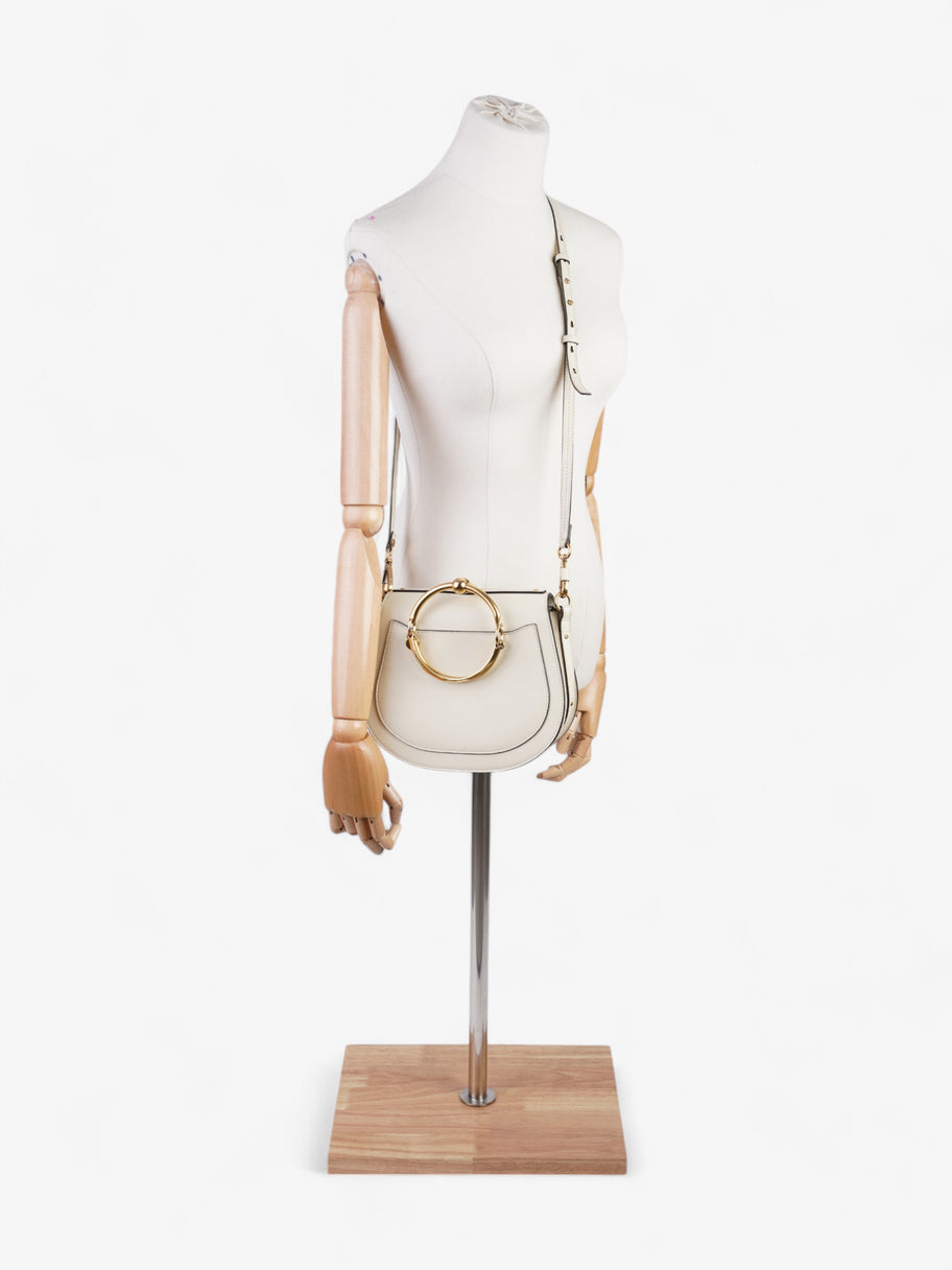 Chloe Nile Bracelet Bag Cream Leather Large Image 2