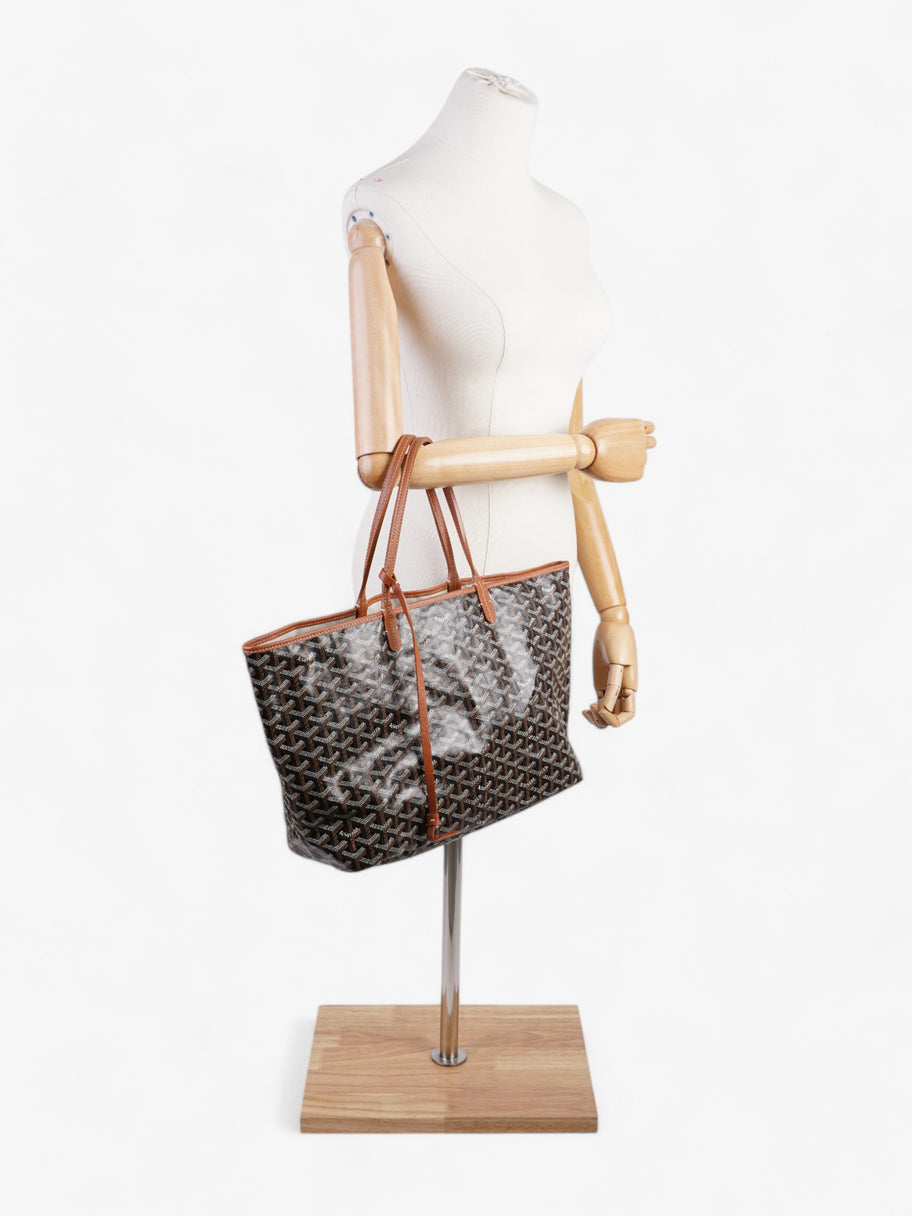 Goyard Saint Louis Black / Tan Coated Canvas PM Image 2