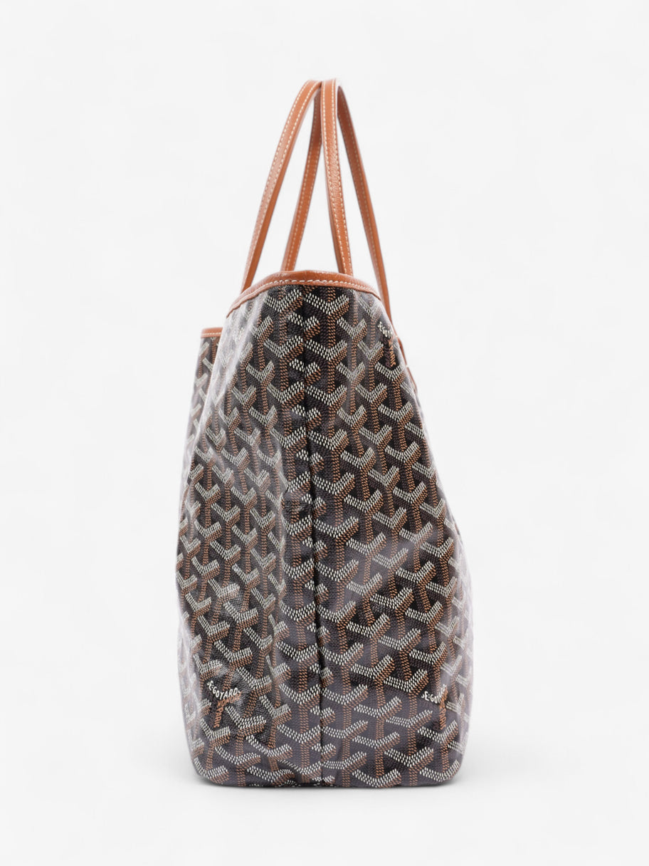 Goyard Saint Louis Black / Tan Coated Canvas PM Image 4
