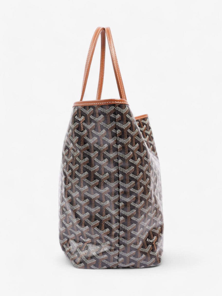 Goyard Saint Louis Black / Tan Coated Canvas PM Image 6