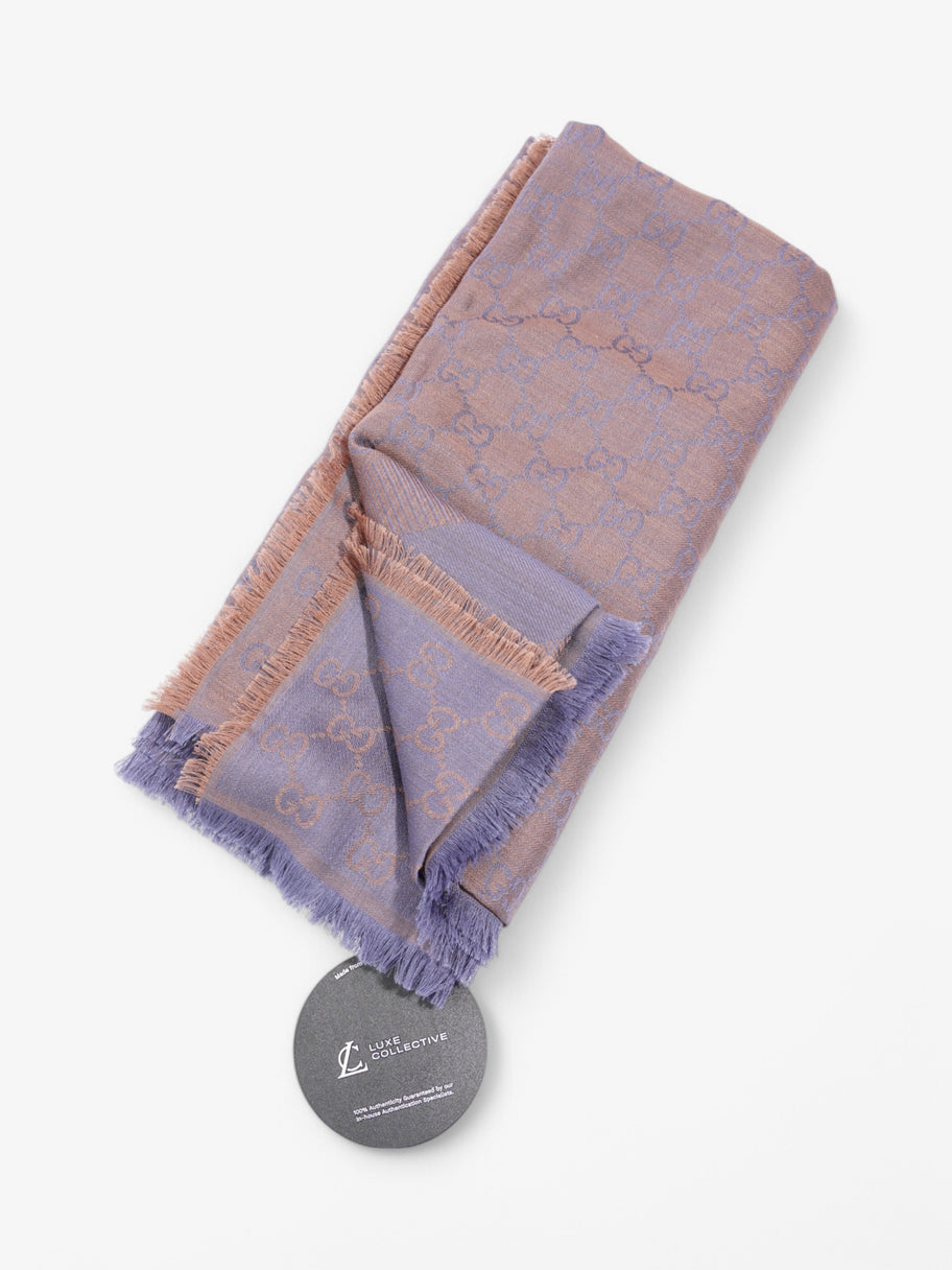 Gucci Shawl Brown / Purple Wool / Silk 140cm x 140cm Image 7