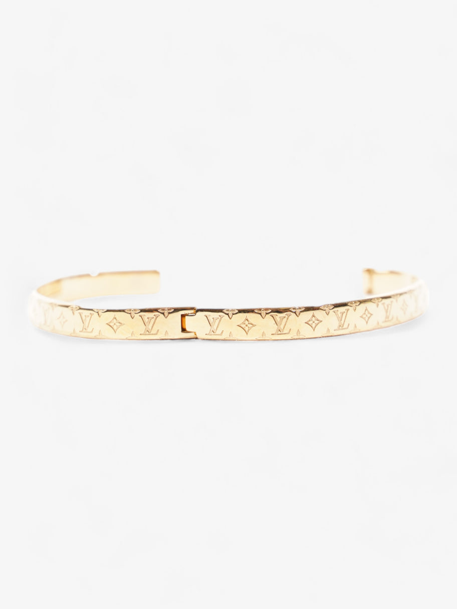 Louis Vuitton Nanogram Bracelet Gold Base Metal M Image 4