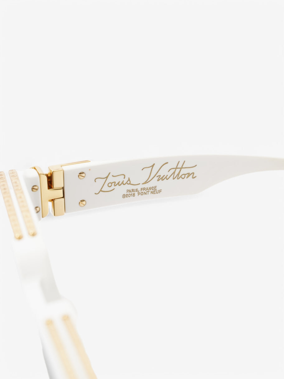 Louis Vuitton 1.1 Millionaires Sunglasses White / Gold Acetate 145mm Image 7