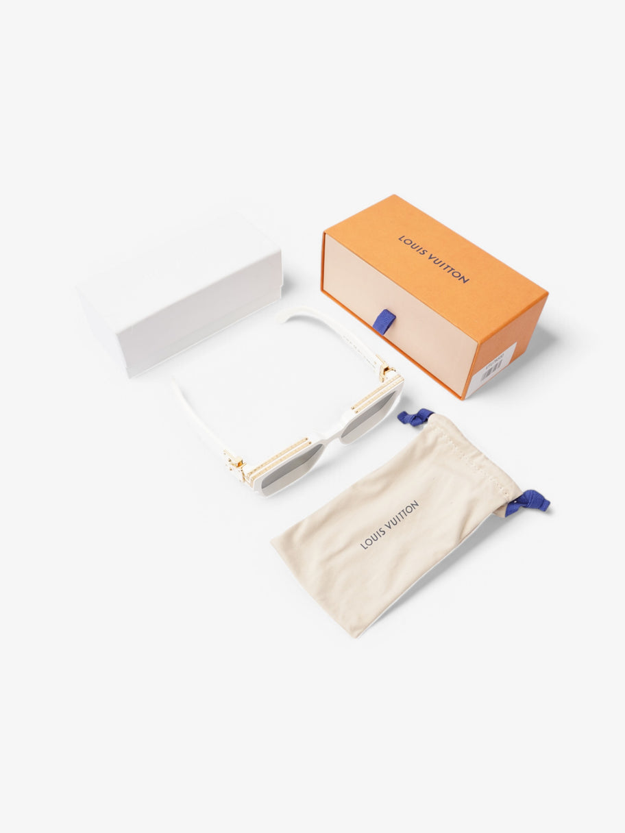 Louis Vuitton 1.1 Millionaires Sunglasses White / Gold Acetate 145mm Image 8