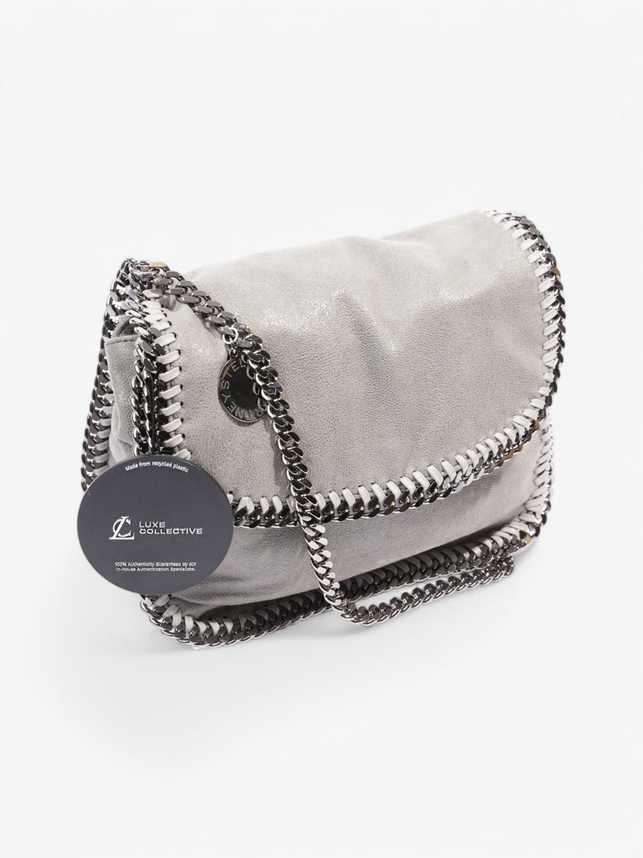 Stella McCartney Falabella Flap Bag Grey Fabric Image 10