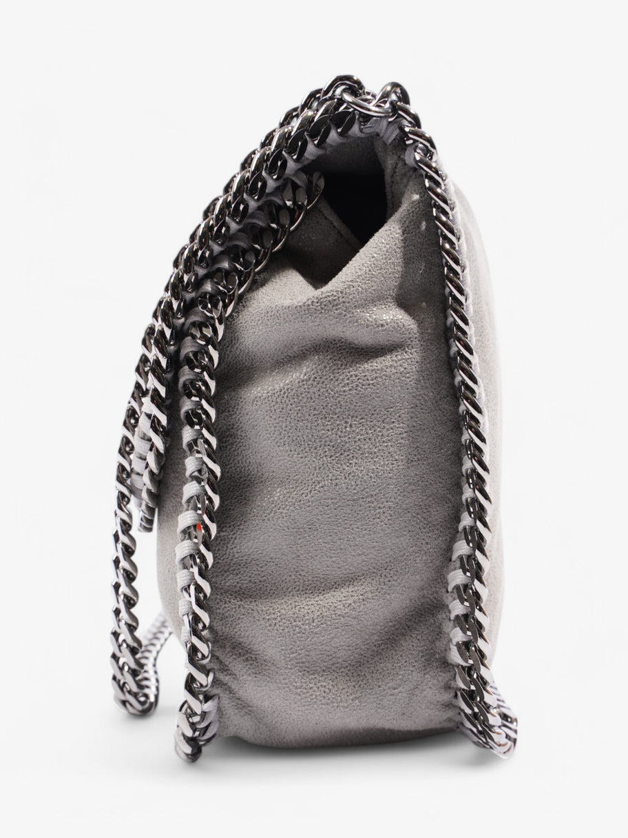 Stella McCartney Falabella Flap Bag Grey Fabric Image 3