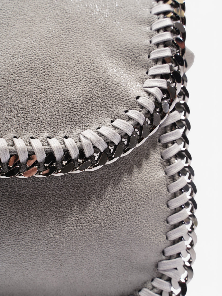Stella McCartney Falabella Flap Bag Grey Fabric Image 8