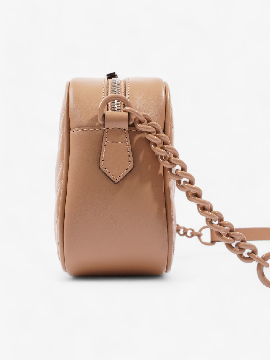 GG Marmont Beige Matelasse Leather Small Image 3