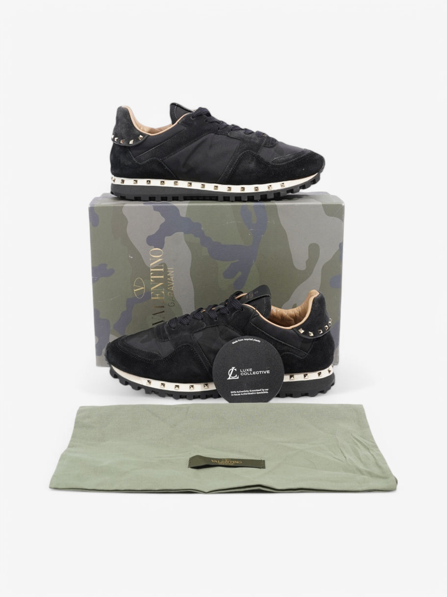 Valentino Rockstud Sneakers Black Suede EU 39 UK 6 Image 10