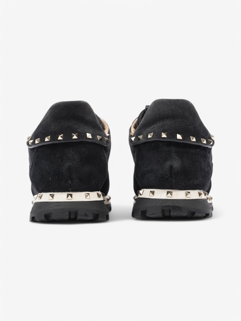Valentino Rockstud Sneakers Black Suede EU 39 UK 6 Image 6