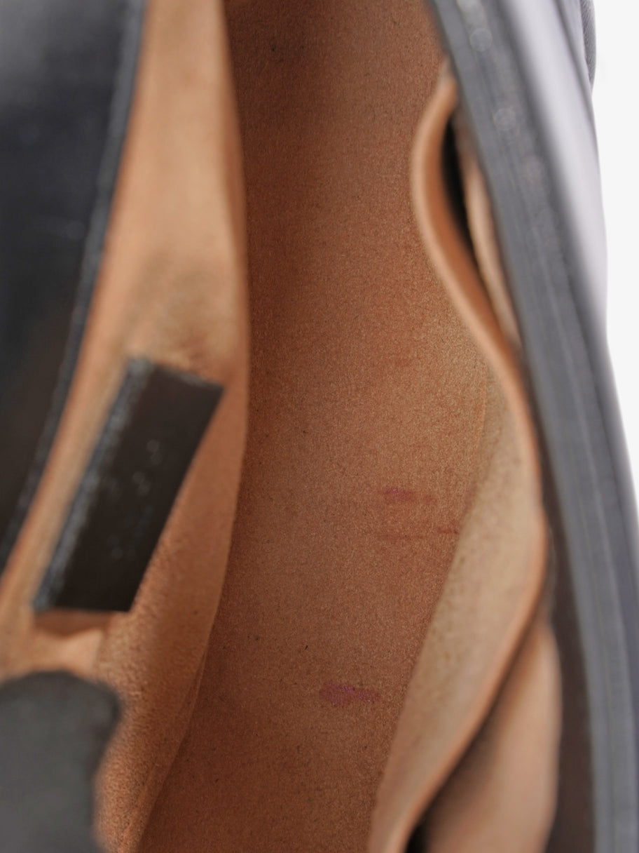 Gucci Marmont Flap Top Handle Black Matelasse Leather Mini Image 8