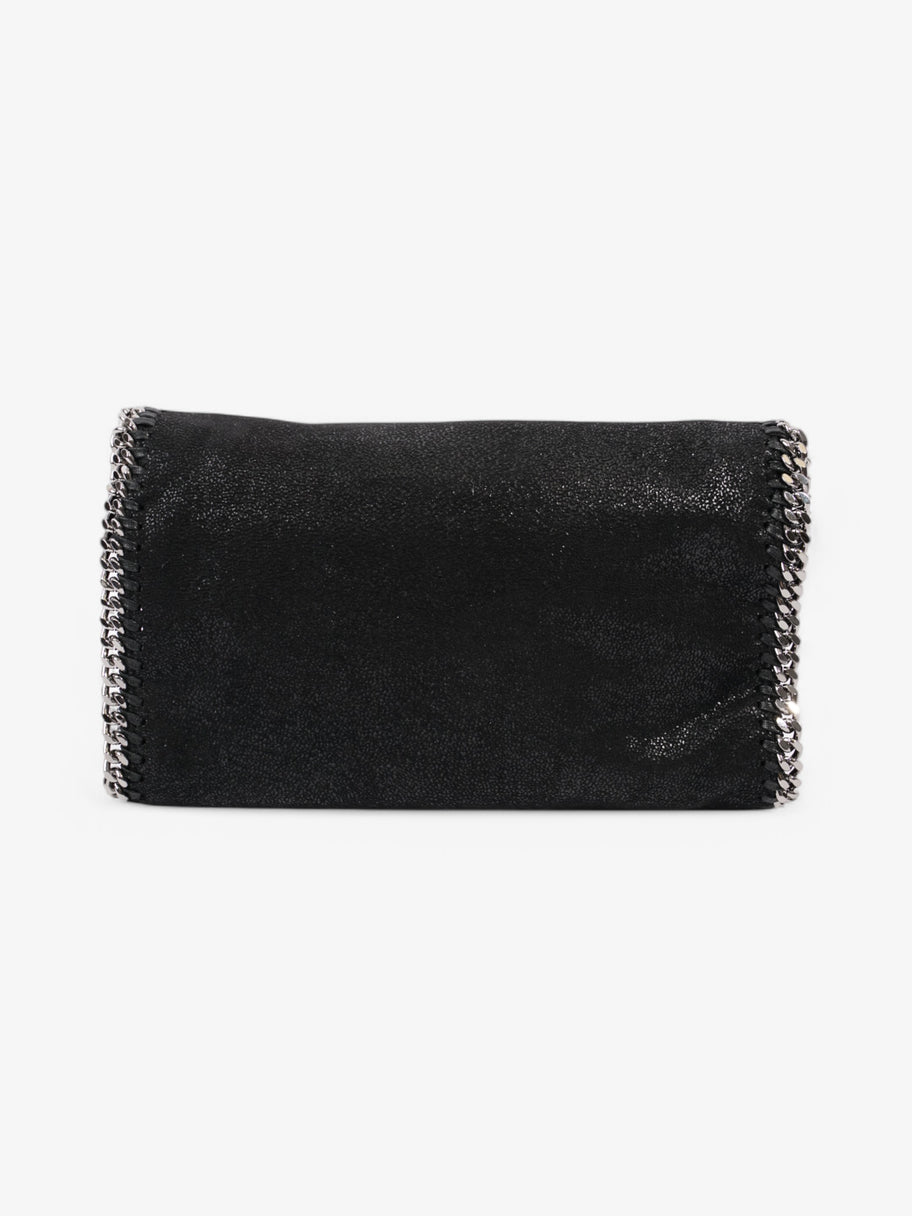 Stella McCartney Falabella Flap Black Faux Suede Image 4