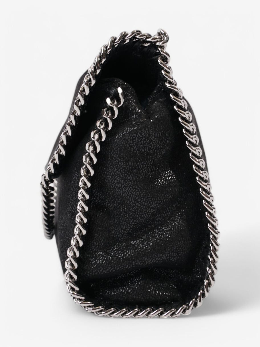 Stella McCartney Falabella Flap Black Faux Suede Image 5