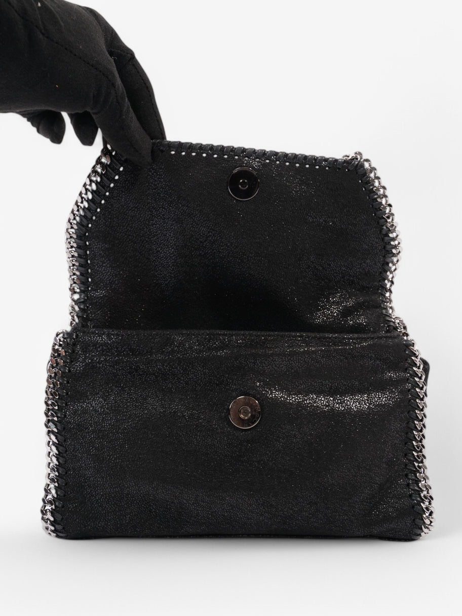 Stella McCartney Falabella Flap Black Faux Suede Image 8