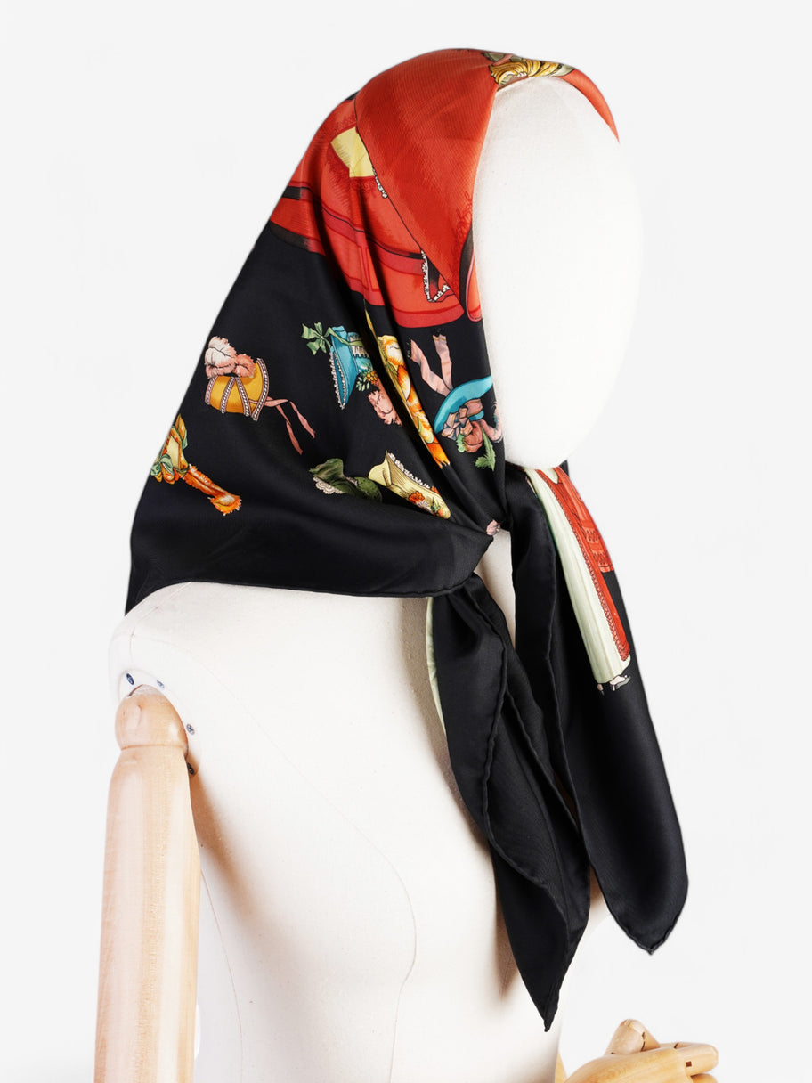 Hermes Modiste Scarf Black Silk 88cm x 88xm Image 2
