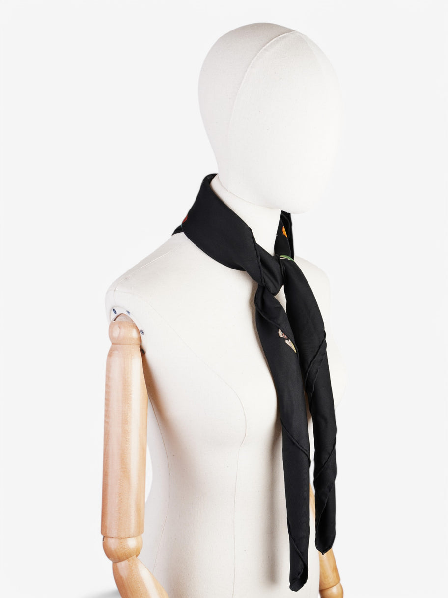 Hermes Modiste Scarf Black Silk 88cm x 88xm Image 3