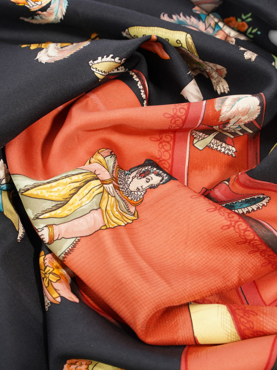 Hermes Modiste Scarf Black Silk 88cm x 88xm Image 5