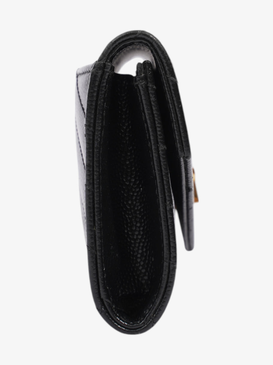 Saint Laurent Cassandra Wallet Black Leather Image 4
