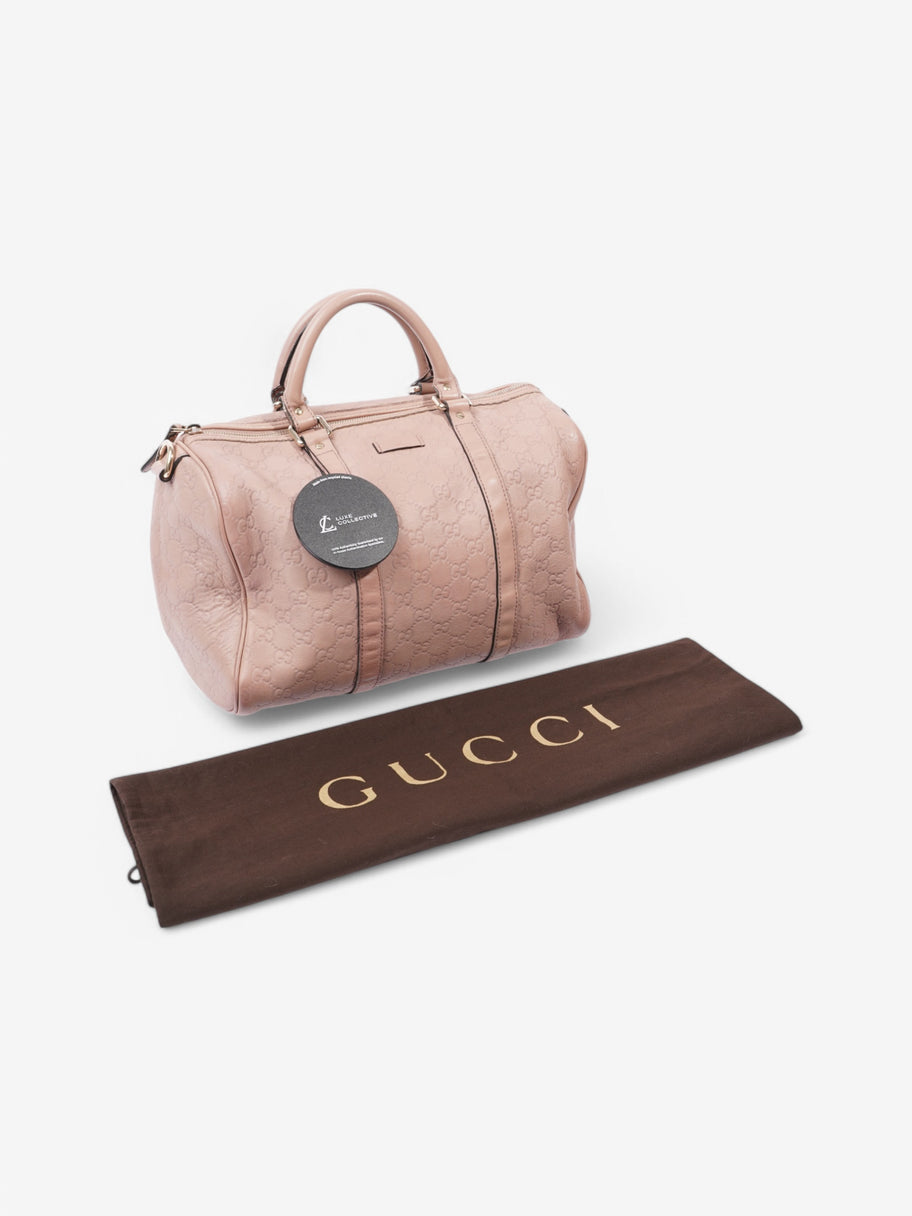 Gucci Boston Pink Embossed Leather Image 8